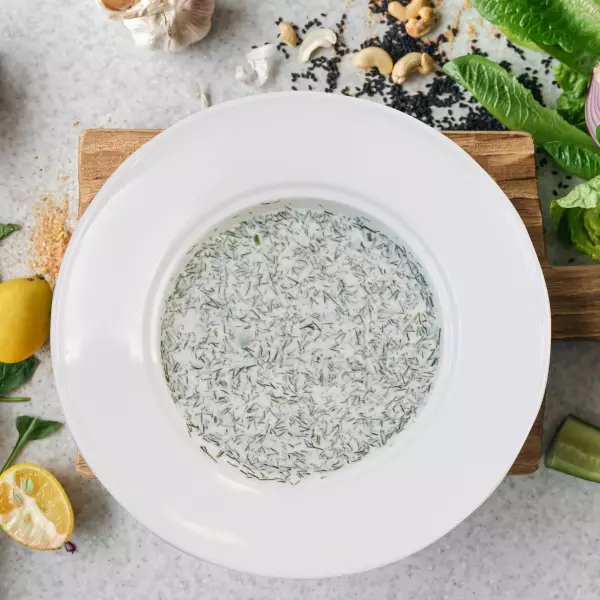 Окрошка с курицей